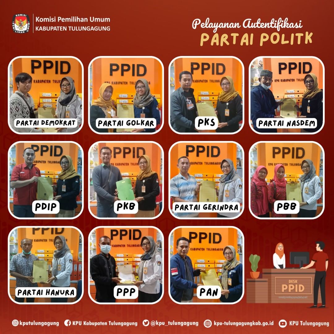 Pelayanan PPID Autentifikasi Parpol